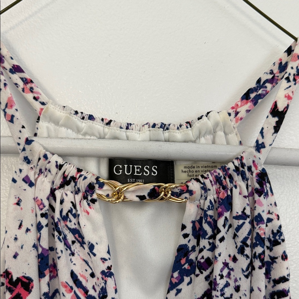 GUESS Halter Neck Dress with Abstract Print - Picture 4 of 4